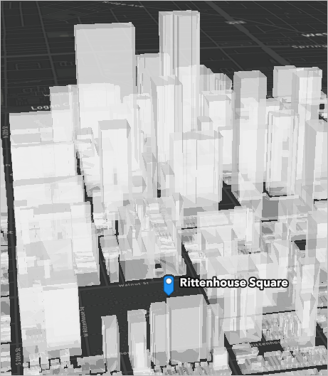 Transparency shown on map