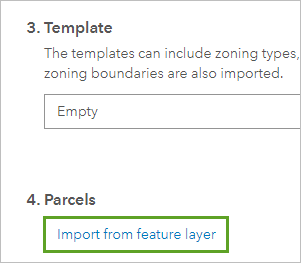 Import parcel layer