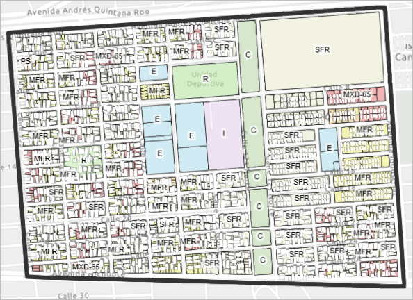 Zoning map