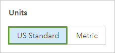 US Standard units selected