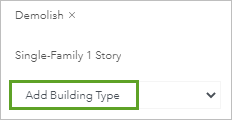 Add Building Type menu