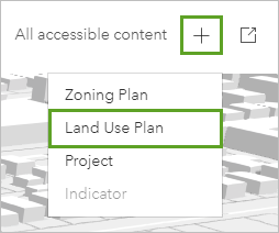 Adding a new land use plan