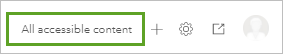 All accessible content button