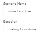 Future Land Use scenario properties