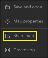 Share map button