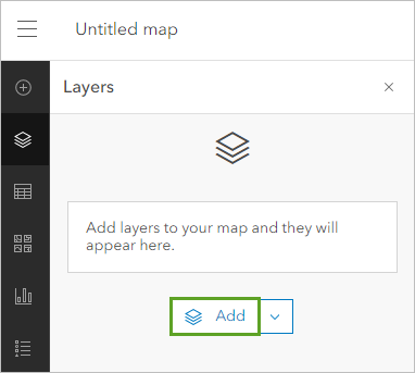 Add button, Search for Layers option