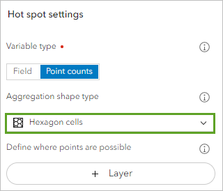 Count points within parameter