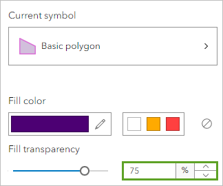 Transparency for walk-distance layer