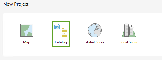 Choose the Catalog map template.