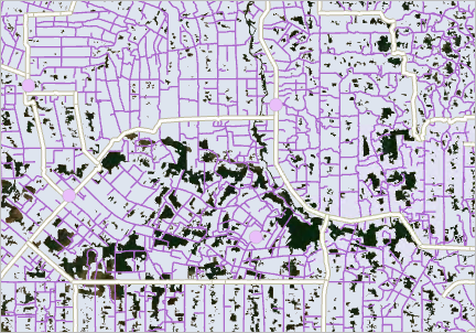 Deforested area with custom HEX color