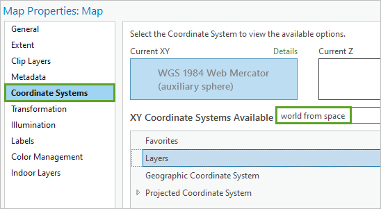 Change the coordinate system.