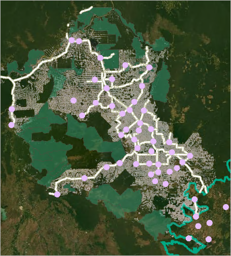 Brazil state rondonia administrative map showing Vector Image