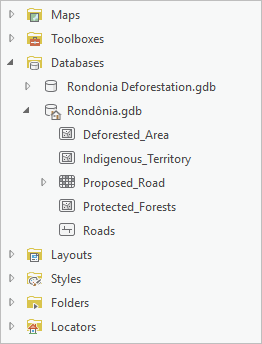 Rondonia geodatabase