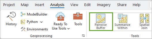 Pairwise Buffer tool