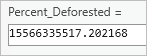 Paste value of deforested area within clipped region.