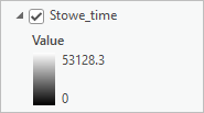 Symbology for the Stowe_time layer