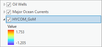 Expand the HYCOM_GoM layer legend.