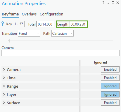 Set animation length.