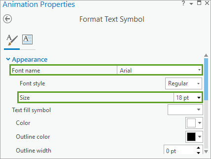 Update map time overlay font and size.