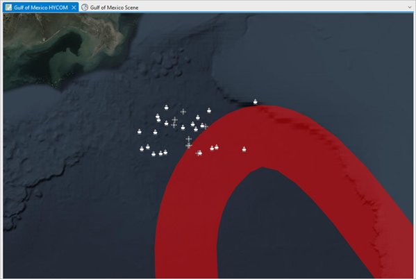 Project opens and shows wells in the Gulf of Mexico