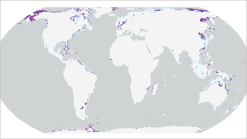 The seagrass_predict1 layer and basemap