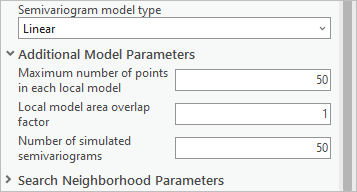 Set the number of points and semivariograms to 50.