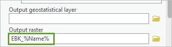 Change the Output raster to EBK_%Name%.