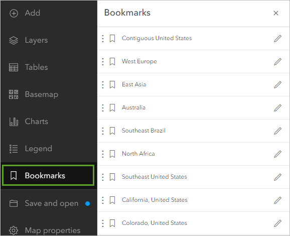 Add Bookmark option