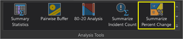 Summarize Percent Change tool