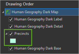Precincts layer added
