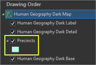 Precincts layer added