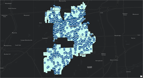 Map of robberies