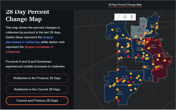 Prepare and present crime statistics for a CompStat meeting