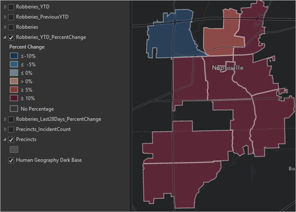 Percent Change YTD Map