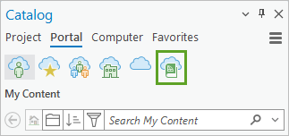 Choose the Living Atlas portal.