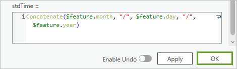 Calculate field type.