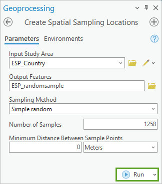 Create a layer of randomly sampled points.