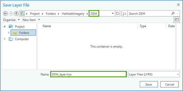 Save Layer(s) As LYRX File window