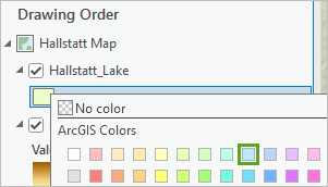 Change the lake color.