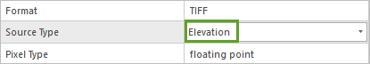 Source Type is set to Elevation.