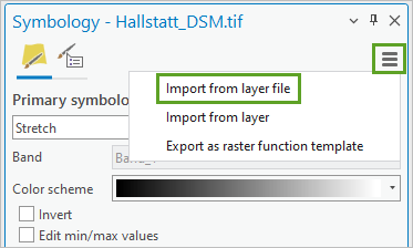 Import from layer file option