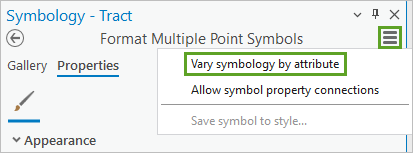 Return to primary symbology page button