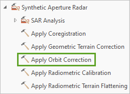 Apply Orbit Correction tool