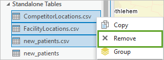Remove the .csv files.