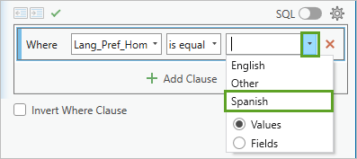 Choose Spanish.