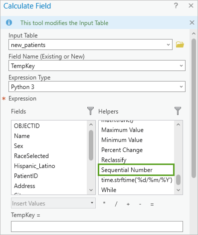 Scroll Helpers to Sequential Number.