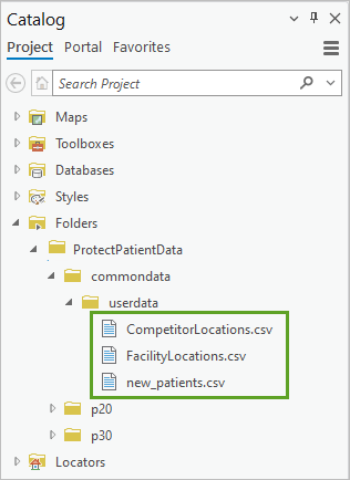 Expand folders to see the contents of the userdata folder.