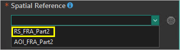 Spatial Reference parameter