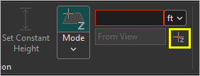 Get Z From View button
