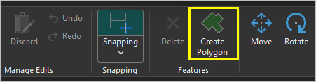 The Create Polygon button